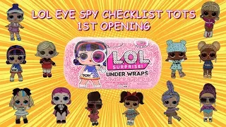 LOL Surprise UNDER WRAPS Checklist First Unboxing Series 4 Eye Spy