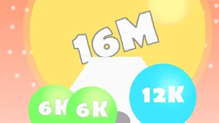 MELTY BUBBLE — 16 MILLION BLOB (Merge 6K, 12K, 24K, 48K, 262K Gameplay)