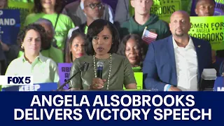 Angela Alsobrooks delivers victory speech after winning Maryland Senate Democratic primary