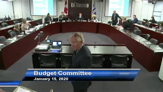 Budget Committee - January 15, 2020 - Part 2 of 2