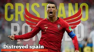 Cristiano Ronaldo destroyed Spain Euro 2012