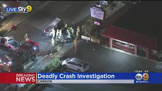 Pedestrian Killed After 3-Car Crash In Compton