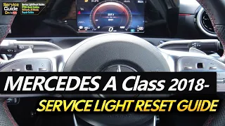 Mercedes A-Class 2018 2019 2020 2021 - Service Light Reset