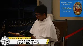 MANAOAG MASS - LITURGY OF THE HOURS | Office of Readings and Evening Prayer|-March 18, 2022/6:00 pm