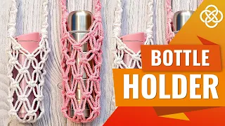 Авоська для бутылки в технике макраме | Macrame DIY | Урок макраме