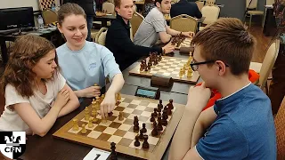 WFM Fatality & Pinkamena vs V. Zyryanov & N. Gryaznov. Chess Fight Night. CFN. Blitz