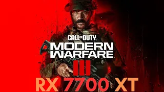 Modern Warfare III - Ryzen 5 5600 & RX 7700 XT 12GB | 1080p