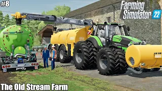 Spreading SLURRY and Feeding animals│The Old Stream Farm│FS 22│ Timelapse 8
