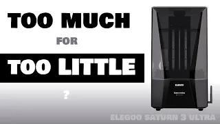 Elegoo Saturn 3 Ultra 12K 19 micron resin 3d printer (HONEST REVIEW)