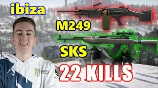 PUBG - Team Liquid ibiza - 22 KILLS - SKS + M249 - SOLO vs SQUADS - VIKENDI
