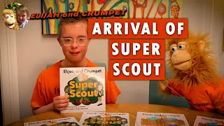 Elijah and Crumpet  unboxing their Super Scout kid's book #downsyndrome