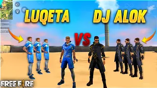 DJ ALOK VS LUQETA FACTORY CHALLENGE 😂| 4 VS 4 WHO WILL WIN ? #factoryfreefire