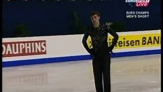 European 2008 Brian Joubert short russian eurosport