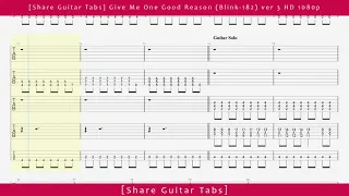 [Share Guitar Tabs] Give Me One Good Reason (Blink-182) ver 3 HD 1080p