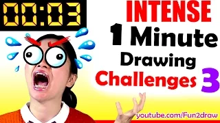 REAL TIME ART VIDEO | 1 Minute Draw Famous Character! | ART CHALLENGE | Mei Yu Speed Draw Challenge