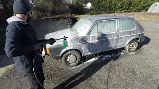 1982 VW RABBIT FIRST WASH! In 20 Years!