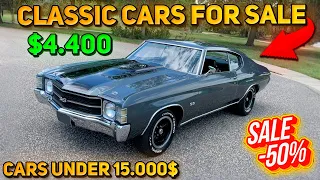 20 Flawless Classic Cars Under $15,000 Available on Craigslist Marketplace! Perfect Cars!