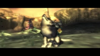 Wolf Link calling bird monster for a ride