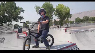 ONLY 10 YEARS OLD!!! Pro BMX RIDER CONNOR STITT (10) Shred's the Vans Ramp Complex in Salt Lake City