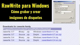 💾RawWrite: cómo grabar y leer imágenes IMG de disquetes en Windows de forma sencilla