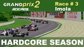Microprose Grand Prix 2 - Race #03 -  Imola (Hardcore Season)