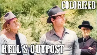 Hell's Outpost | COLORIZED | Action Western | Old Cowboy Movie