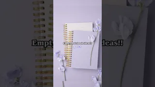 empty notebook ideas pt.3 💜#fypシ #tips #trending #aesthetic #notebook