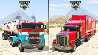 GTA 5 Coca-cola Truck VS Total Oil Tanker Truck - Which is Best ? @Twin Gaming @GG808  @Umbo Cars