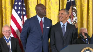 Michael Jordan Receives The Presidential Medal of Freedom