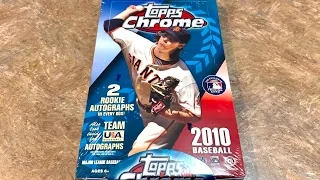 STRASBURG & STANTON ROOKIE CARD SEARCH IN 2010 TOPPS CHROME BOX OPENING (Throwback Thursday)