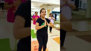 Yoga Dance with our Yoginis | Har Har Shambu by Jeetu Sharma Abhilipsa Pandahar #shorts