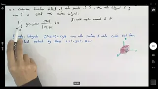 Surface Integral: Find the Integral of Function xyz Over The Surface of Cube in The First Octant