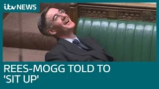 MPs tell Jacob Rees-Mogg to 'sit up' during Brexit debate | ITV News