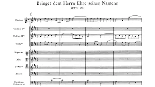 J.S Bach - Cantata: Bringet dem Herrn Ehre seines Namens, BWV 148