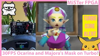 MiSTer FPGA N64 Core Turbo Updates! 30 FPS Ocarina of Time and Majora's Mask