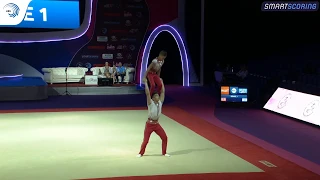 Bohdan POHRANYCHNIY & Danylo STETSIUK (UKR) - 2019 Acro junior European silver medallists, dynamic