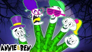 Halloween Songs For Kids | Skeleton Finger Family | Annie And Ben