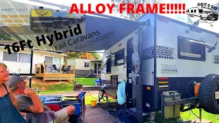 15Ft Hybrid Trail Caravans Full off road Fiberglass composite Alloy frame