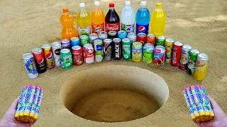 Black Energy, Schweppes, Coca Cola , Mirinda, Fanta , Pepsi, Sprite,... &  vc Mentos Underground