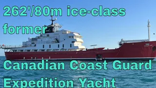 262 ft Former Canadian Coast Guard Vessel Converted to Expedition Yacht