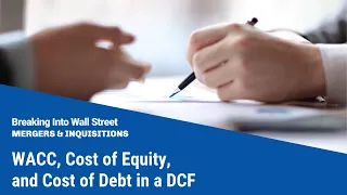 WACC, Cost of Equity, and Cost of Debt in a DCF