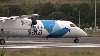 Q400 Taking Off after an Aborted Take Off. (Check the Landing gear)