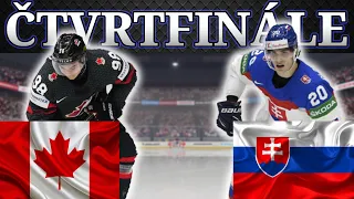 NEJDŮLEŽITĚJŠÍ ZÁPAS JE TADY! 🏒KANADA - SLOVENSKO🏒 ČTVRTFINÁLE | NHL 24