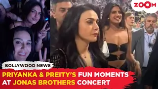 Priyanka Chopra & Preity Zinta's FUN video as they groove together at Jonas Brothers concert