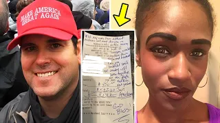 Waitress Serves Man In MAGA, Then He Gives Her A Note That Leaves Her In Tears!