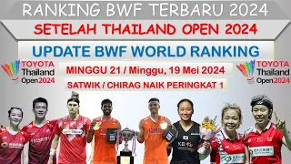 Ranking BWF Terbaru 2024 │ Minggu 21 / Minggu, 19 Mei 2024 │ Setelah Thailand Open 2024 │