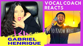 Vocal Coach Reacts to GABRIEL HENRIQUE I Want to Know What Love Is/NEW REACTION/EMOTIONAL