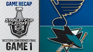 Couture, Meier power Sharks past Blues in Game 1