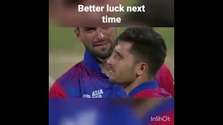 Afghanistan players and fan crying 😔😔