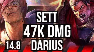 SETT vs DARIUS (TOP) | 47k DMG, 600+ games | EUW Diamond | 14.8